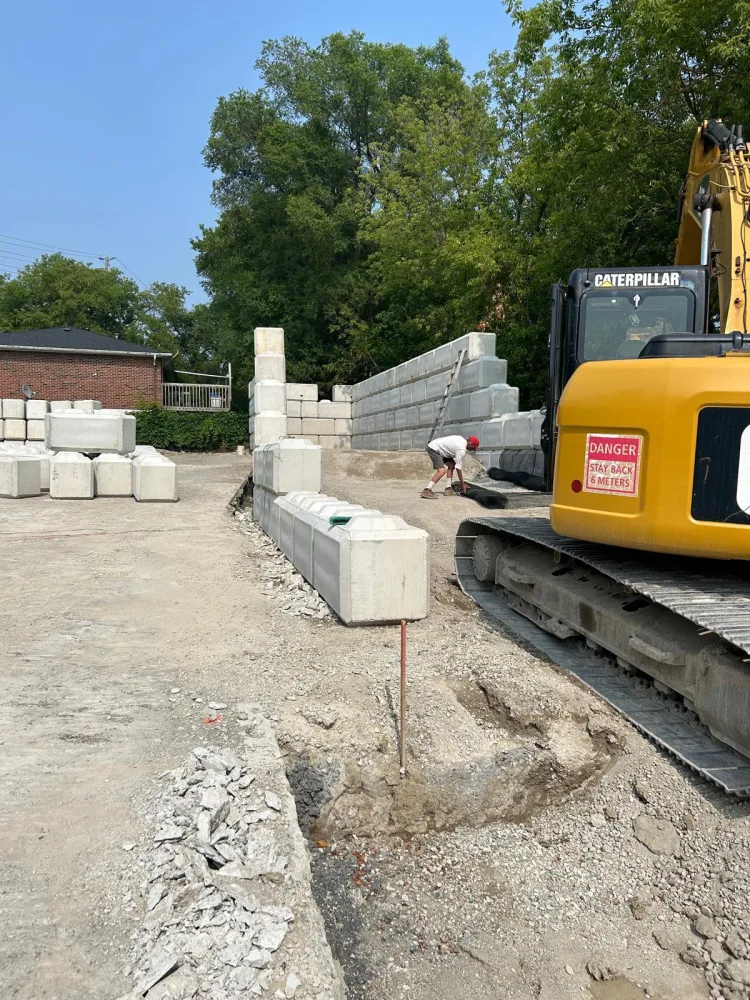 Retaining Wall service — Global City Excavation, GTA